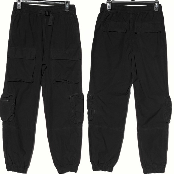 TNA Pants - TNA x ARITZIA Women’s Belted Black Cargo Pants Joggers size small